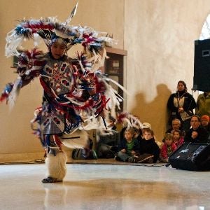 Under the Glasstop Native American Dancer, Ellie Lobby 300