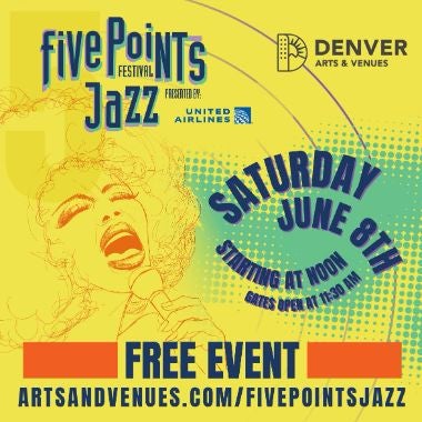 More Info for Denver Arts & Venues Announces the Line-Up for the 2024 Five Points Jazz Festival