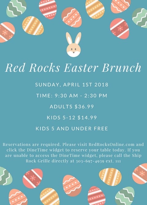 Image for Easter Brunch On the Rocks