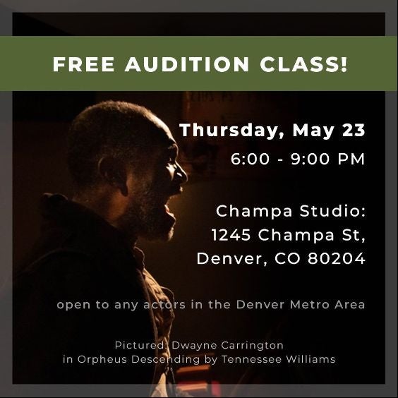More Info for Free Audition Workshop