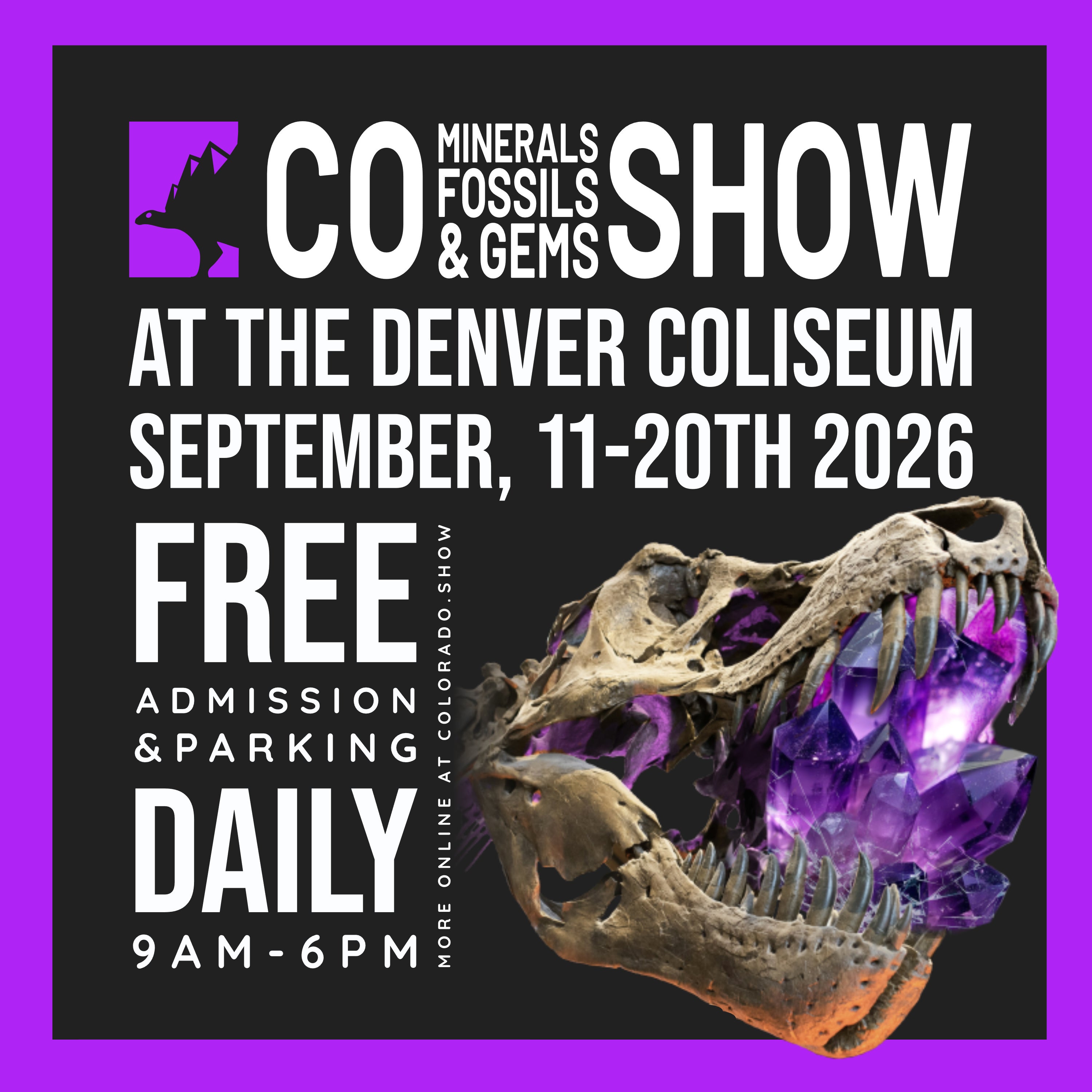 More Info for Colorado Minerals, Fossils & Gems Show