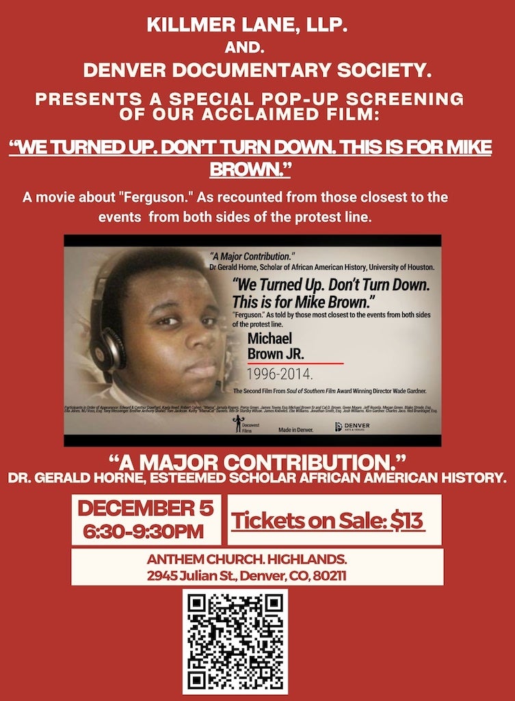 We Turned Up. Don't Turn Down. This is for Mike Brown.